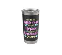 Había una vez una niña que ama la doma de equitación Vaso térmico de acero inoxidable de doble pared