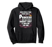 Había una Vez una Princesa. Agosto 1997 Cumpleaños Sudadera con Capucha