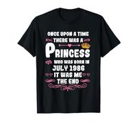Había una vez una princesa. Julio 1986 Cumpleaños Camiseta