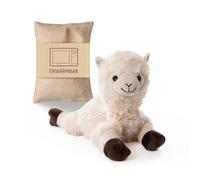 Habibi Cojín Térmico Premium / Juguete de Peluche para Niños y Adultos - Alpaca/Llama 1965 Relleno de Mijo Extraíble - Juguete de Peluche Térmico para Calentar en el Microondas/Horno, También Ideal