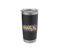 Habibi Graffiti Green Purple Hip Hop Vaso térmico de acero inoxidable de doble pared