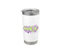 Habibi Graffiti Green Purple Hip Hop Vaso térmico de acero inoxidable de doble pared