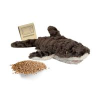 Habibi Peluche de peluche para niños y adultos, 2046 tiburón con relleno de mijo, para calentar en el microondas o en el horno, ideal también para bebés (tiburón)