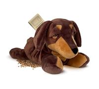 Habibi Peluche de perro salchicha 2045 con relleno de mijo, para calentar en el microondas o en el horno, ideal para bebés