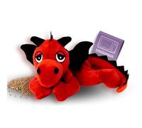 Habibi Plush Classic 1864 - Dragón de la suerte con relleno de granos de mijo, para calentar en microondas y horno