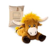 Habibi Plush Premium 1954 Highlander - Cojín de calor extraíble para calentar en microondas y horno