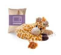 Habibi Plush Premium - Almohada cervical con forma de jirafa con cojín térmico para microondas