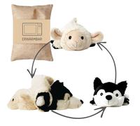Habibi® Plush Premium Magic - Peluche térmico de oveja lobo con cojín de semillas para microondas