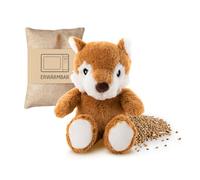 Habibi Premium MIDI Deluxe - Cojín de calor para bebés y niños - 2037 Mini zorro, relleno de mijo extraíble, para calentar en el microondas, también para adultos