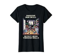 Habilidad Mamá: Detecta el desorden a través de Las Paredes | Pixel Art Estilo Retro Camiseta