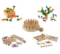 Habilidades motoras de madera Montessori