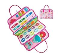 Habilidades motoras para motores, juguetes sensoriales - Libro de juegos silencioso, carpeta de actividades de fieltro suave | Ayuda de aprendizaje 'Guardería', carpeta para el desarrollo sensorial