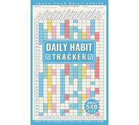 Habit Tracker Journal: Compact Notebook to Track Your Daily Habits - One Month a Page with Fun Challenges, Mini Planner, Annual Goals, Contacts & more.