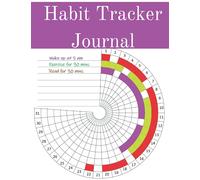Habit Tracker Journal - Undated - Monthly Habit Tracker with 12 Months and 31 Days Circular Design - 52 Weeks Tracker - 1 Year Supply: Soft Cover Matte Finish