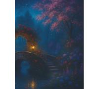 Habit Tracker - Moonlit Garden: A monthly journaling space to build consistency and stay motivated