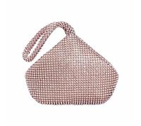 Habitación Vista Cena Bolsa con Diamantes Europeo y América Banquete Bolsa de Agua, Retro Bolso para Damas Fun Roller, Oro Rosa, talla única