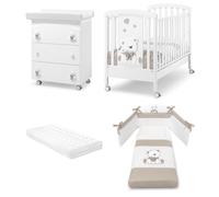 Habitaciones para niños Erbesi Tato - Bianco/Tortora Erbesi