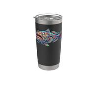 Habitante del fondo del acuario de aguas profundas Stargazer Fish Vaso térmico de acero inoxidable de doble pared