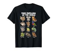 Habitantes De Los Árboles Gráfico De Dibujos Animados Lindo Camiseta