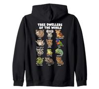 Habitantes De Los Árboles Gráfico De Dibujos Animados Lindo Sudadera con Capucha