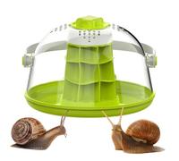 Hábitat de Caracol: Caja de cría de Naves espaciales de Caracol, Jaula de hábitat de terrario de Reptiles, Caja de cría de arañas, casa de Mascotas pequeña Transpirable para Caracoles,