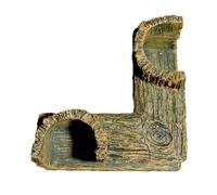 Hábitat de Resina para Animales para la cría, Cueva subterránea, Accesorios de de Cueva de camarones, para Mascotas, Cosas cómodas, Agua, Interior y Exterior