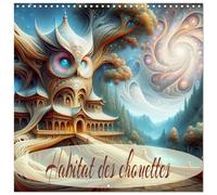 Habitat des chouettes (Calendrier mural carré 2026 30x30 cm) Calendrier double avec une page pour vos prises de notes: Cabanes dans les arbres de ... la nature devient une oeuvre d'art vivante.
