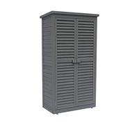 Habitat et Jardin Armario para jardín Space - 87 x 46.5 x 160 cm - Antracita