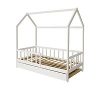 Habitat et Jardin Cama cabaña Infantil Paloma con cajón - 90 x 190 cm - Blanco