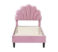 Habitat et Jardin Cama de Terciopelo Manon - 90 x 190 cm - Rosa