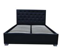 Habitat et jardin Cama doble con cofre "Tino" 140 × 190 cm - Negro
