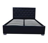 Habitat et jardin Cama doble con cofre "Tino" - 160 × 200 cm - Negro