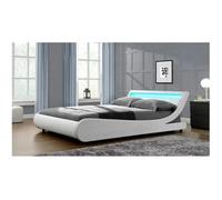 Habitat et jardin Cama LED "Natacha" - 160 x 200 cm - Blanco