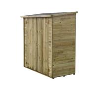 Habitat et Jardin Caseta de jardín adosada LIPKI - 1.79 x 0.90 x 1.76/1.86 m - 1.62 m² - 12 mm - con Suelo