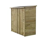 Habitat et Jardin Caseta de jardín adosada LIPKI - 1.79 x 0.90 x 1.76/1.86 m - 1.62 m² - Sin Suelo