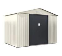 Habitat et jardin Caseta de jardín metálica "Nebraska" - 5,30 m² - Beige/Gris antracita