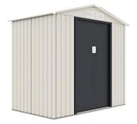 Habitat et jardin Caseta metálica de jardín "Nebraska" - 2,70 m² - Beige/gris antracita