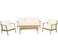 Habitat et Jardin Conjunto de Muebles de jardín de Madera de Acacia con Cojines Chilwell - 5 plazas - Beige