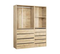 Habitat et Jardin - Kit de vestidor de ópera modular, 2 elementos, color beige