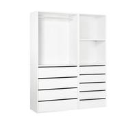 Habitat et Jardin - Kit de vestidor de ópera modular, 2 elementos, color blanco