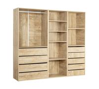 Habitat et Jardin - Kit de vestidor de ópera modular, 3 elementos, color beige