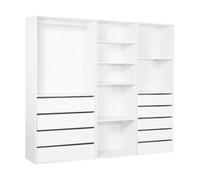 Habitat et Jardin - Kit de vestidor de ópera modular, 3 elementos, color blanco