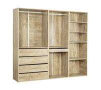 Habitat et Jardin - Kit de vestidor modular ópera (3 elementos), color beige