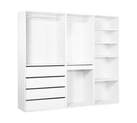 Habitat et Jardin - Kit de vestidor modular ópera (3 elementos), color blanco