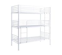 Habitat et Jardin Litera Triple metálica Havin - 90 x 190 cm - Blanca