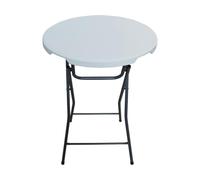 Habitat et Jardin Mesa Alta pliante en plástico Ø 80 cm Lili - Blanco