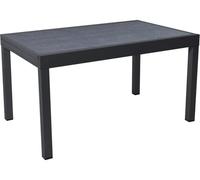 Habitat et Jardin Mesa de jardín de Aluminio Extensible Lagos - 140/280 x 90 x 76 cm - Negro