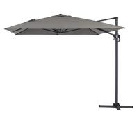 Habitat et Jardin Parasol Lateral de jardín en Aluminio - Sun 4- Rectangular- 3 x 4 m - Gris