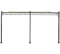 Habitat et Jardin Pérgola adosada de Metal - 3 x 4 m - Beige