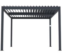 Habitat et Jardin Pérgola bioclimática motorizada con led Windsor de Aluminio 3 x 4 - Gris